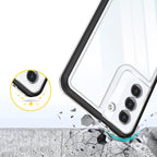 Skaidrus „Clear 3in1“ dėklas Samsung Galaxy S23+ – juodas rėmelis