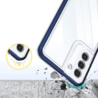 Skaidrus šarvuotas dėklas Samsung Galaxy S23 – mėlynas