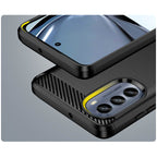 Anglies dėklas, skirtas Motorola Moto G62 5G lankstus silikoninis anglies dangtelis juodas -- Motorola Moto G62