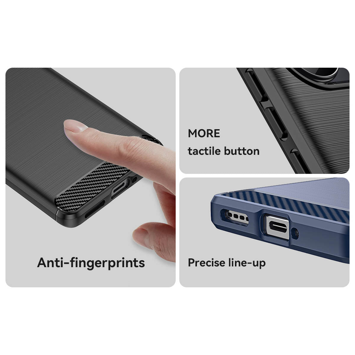 Anglies rašto TPU dėklas Realme 10 Pro+ – juodas -- Realme 10 Pro+