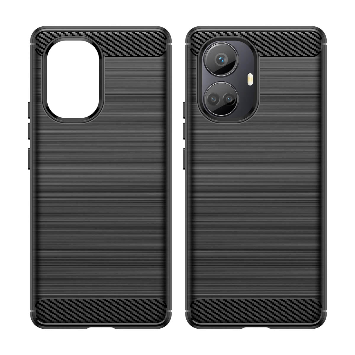 Anglies rašto TPU dėklas Realme 10 Pro+ – juodas -- Realme 10 Pro+