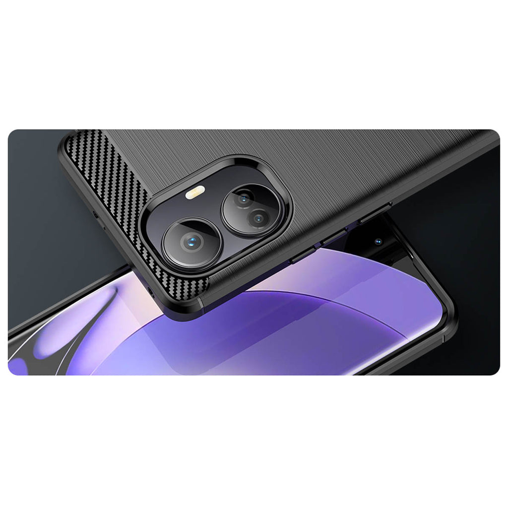 Anglies rašto TPU dėklas Realme 10 Pro+ – juodas -- Realme 10 Pro+