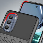 „Thunder“ dėklas, skirtas Motorola Moto G62 5G juodas silikoninis šarvų dėklas -- Motorola Moto G62