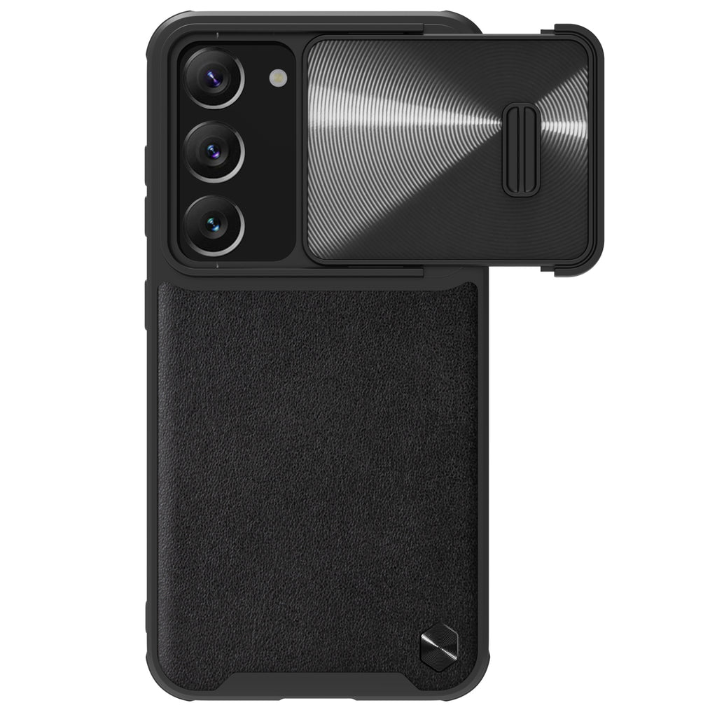 Nillkin CamShield Leather S dėklas Galaxy S23+ – juodas