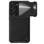 Nillkin CamShield Leather S dėklas Galaxy S23+ – juodas