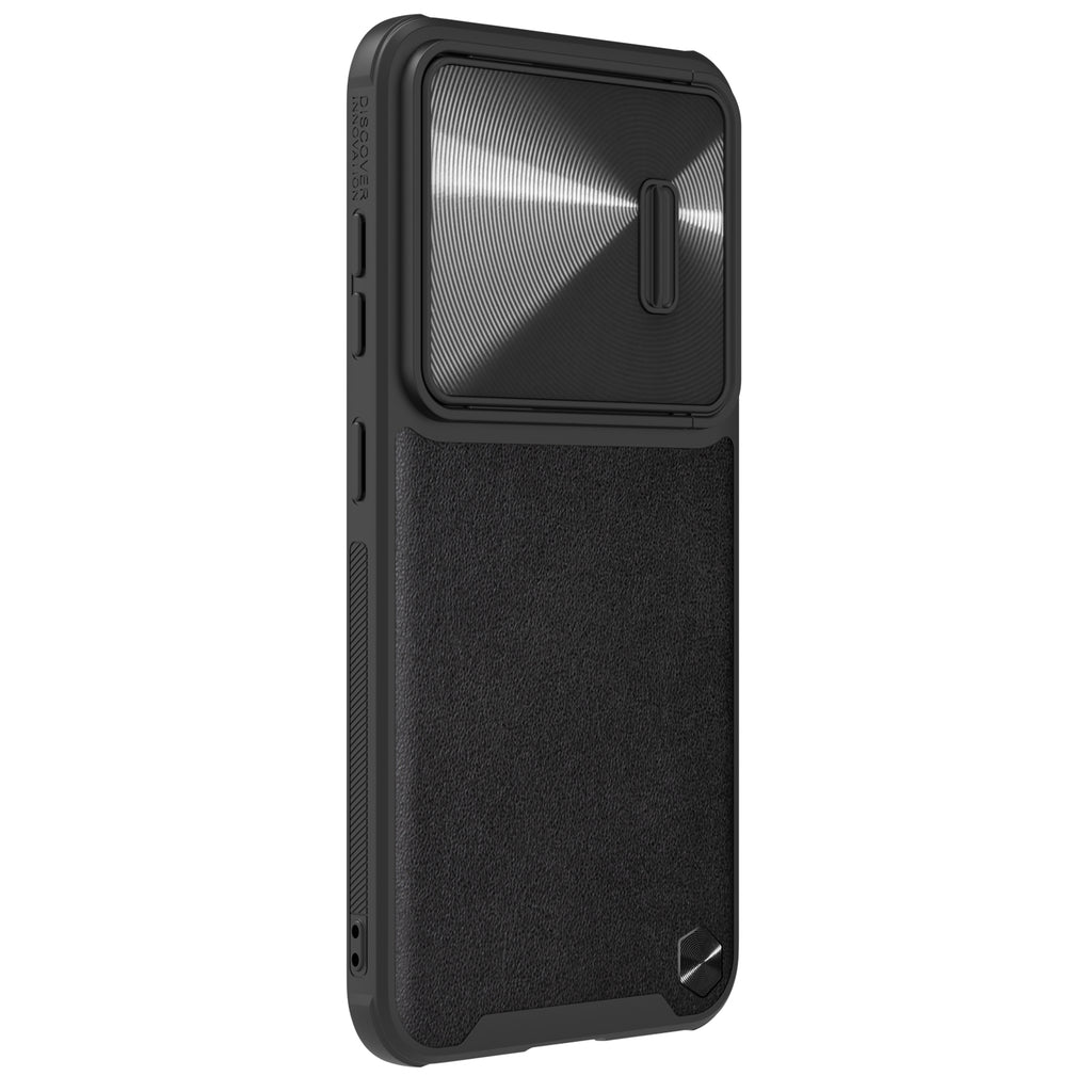 Nillkin CamShield Leather S dėklas Galaxy S23+ – juodas