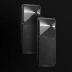 Nillkin CamShield Leather S dėklas Galaxy S23+ – juodas