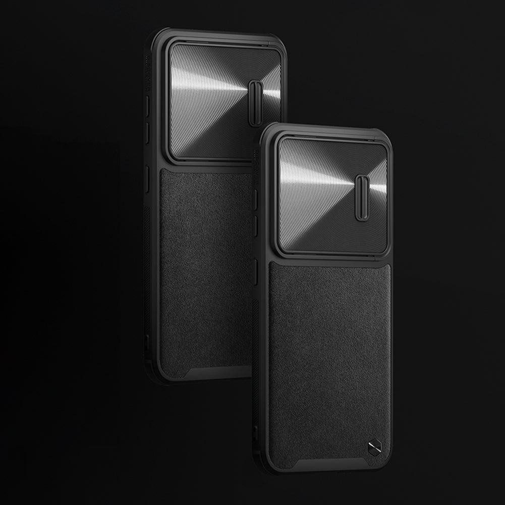 Nillkin CamShield Leather S dėklas Galaxy S23+ – juodas