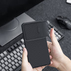 Nillkin dėklas Samsung Galaxy S23 su kameros dangteliu – juodas