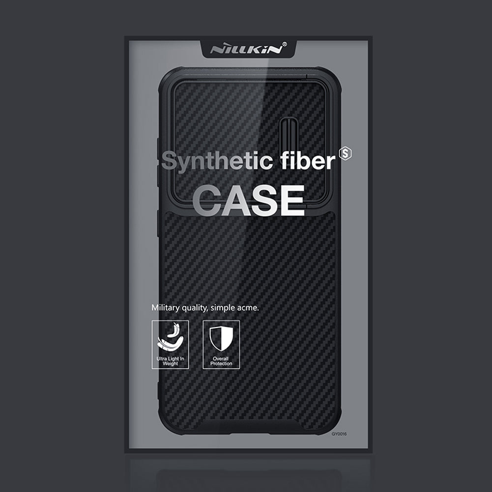 Nillkin Synthetic Fiber S dėklas Galaxy S23+ – juodas