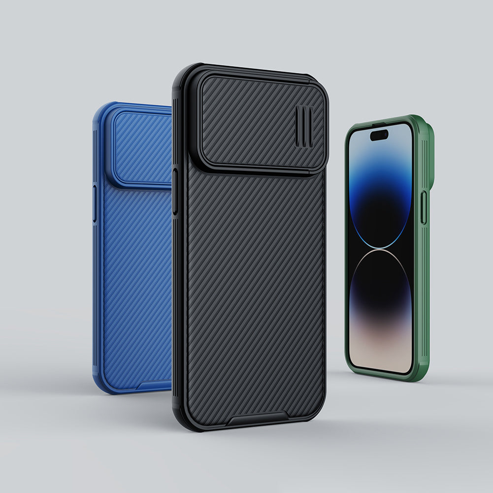Nillkin CamShield S dėklas iPhone 14 Pro Max – mėlynas