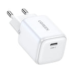 Ugreen Nexode mini CD318 15324 GaN 20W USB-C PD 3.0 / QC 4.0 tinklo įkroviklis - baltas -- Cell phone chargers