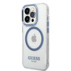 Guess MagSafe dėklas iPhone 14 Pro Max – mėlynas