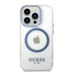 Guess MagSafe dėklas iPhone 14 Pro Max – mėlynas