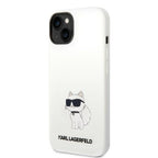 Karl Lagerfeld MagSafe dėklas iPhone 14 Plus – baltas