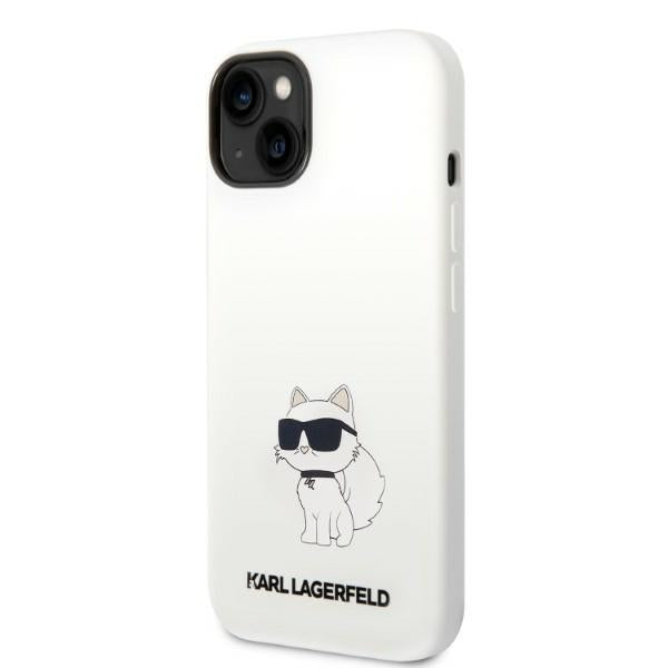 Karl Lagerfeld MagSafe dėklas iPhone 14 Plus – baltas