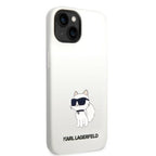 Karl Lagerfeld MagSafe dėklas iPhone 14 Plus – baltas