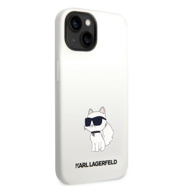 Karl Lagerfeld MagSafe dėklas iPhone 14 Plus – baltas
