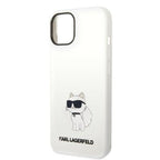 Karl Lagerfeld MagSafe dėklas iPhone 14 Plus – baltas