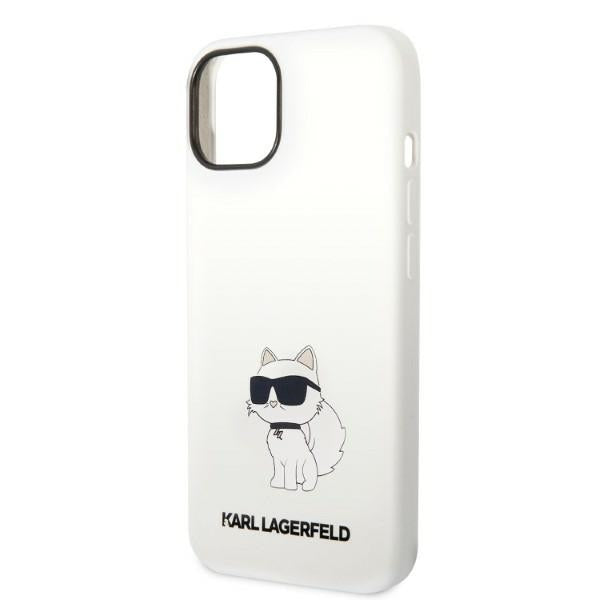 Karl Lagerfeld MagSafe dėklas iPhone 14 Plus – baltas