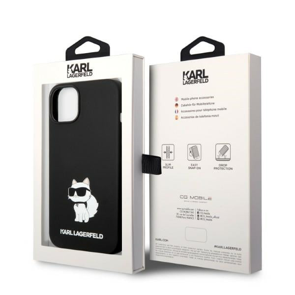 Karl Lagerfeld MagSafe dėklas iPhone 14 Plus – juodas