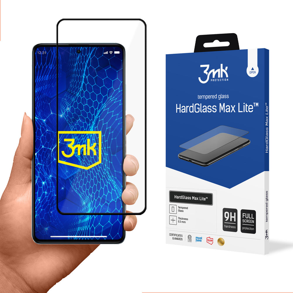 Grūdintas stiklas skirtas Xiaomi Redmi Note 12 Pro 9H iš 3mk HardGlass Lite serijos -- Cell phone tempered glass
