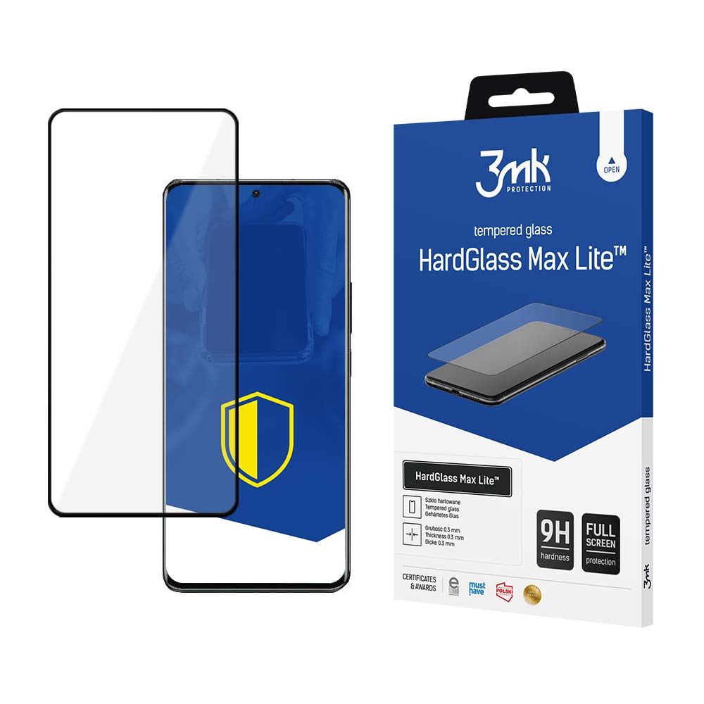 9H 3mk HardGlass Max Lite™ stiklas, skirtas Xiaomi 13 -- Xiaomi 13