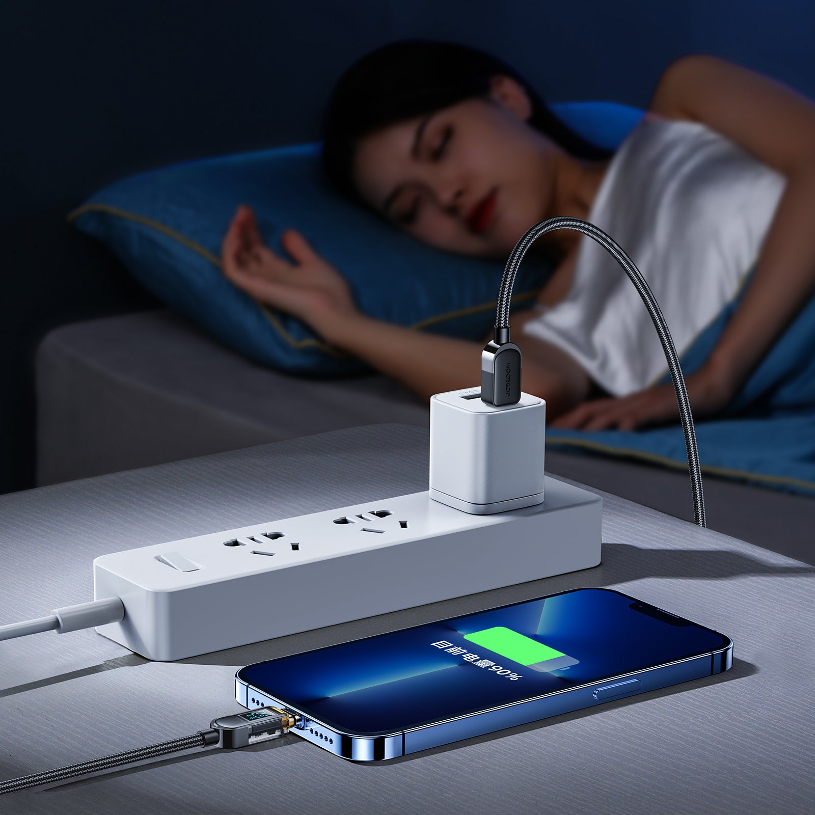 Joyroom A4 Laidas USB-C / Lightning 20W 1.2m su ekranu - juodas -- Cell phone cables