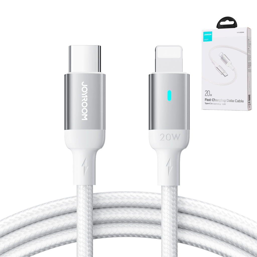 Joyroom Extraordinary Series A10 Laidas Lightning / USB-C PD 20W 1.2 m - baltas