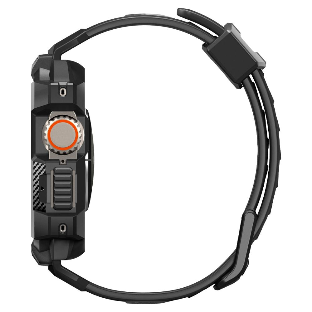 Spigen Rugged Armor Pro dirželis Apple Watch Ultra 49 mm – juodas