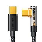 Joyroom Gaming Cable S-CC100A6 Laidas USB-C (kampinis) / USB-C (tiesus) 100W 1.2m - juodas