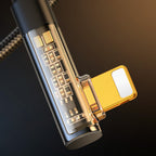 Joyroom Gaming Cable S-UL012A6 Laidas Lightning (kampinis) / USB-A (tiesus) 2.4A 1.2 m - juodas