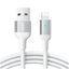 Joyroom Extraordinary Series A10 USB-A / Lightning 2.4A laidas 1.2 m - baltas