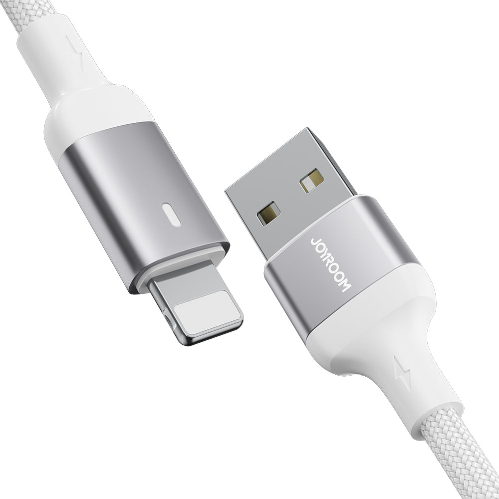 Joyroom Extraordinary Series A10 USB-A / Lightning 2.4A laidas 1.2 m - baltas