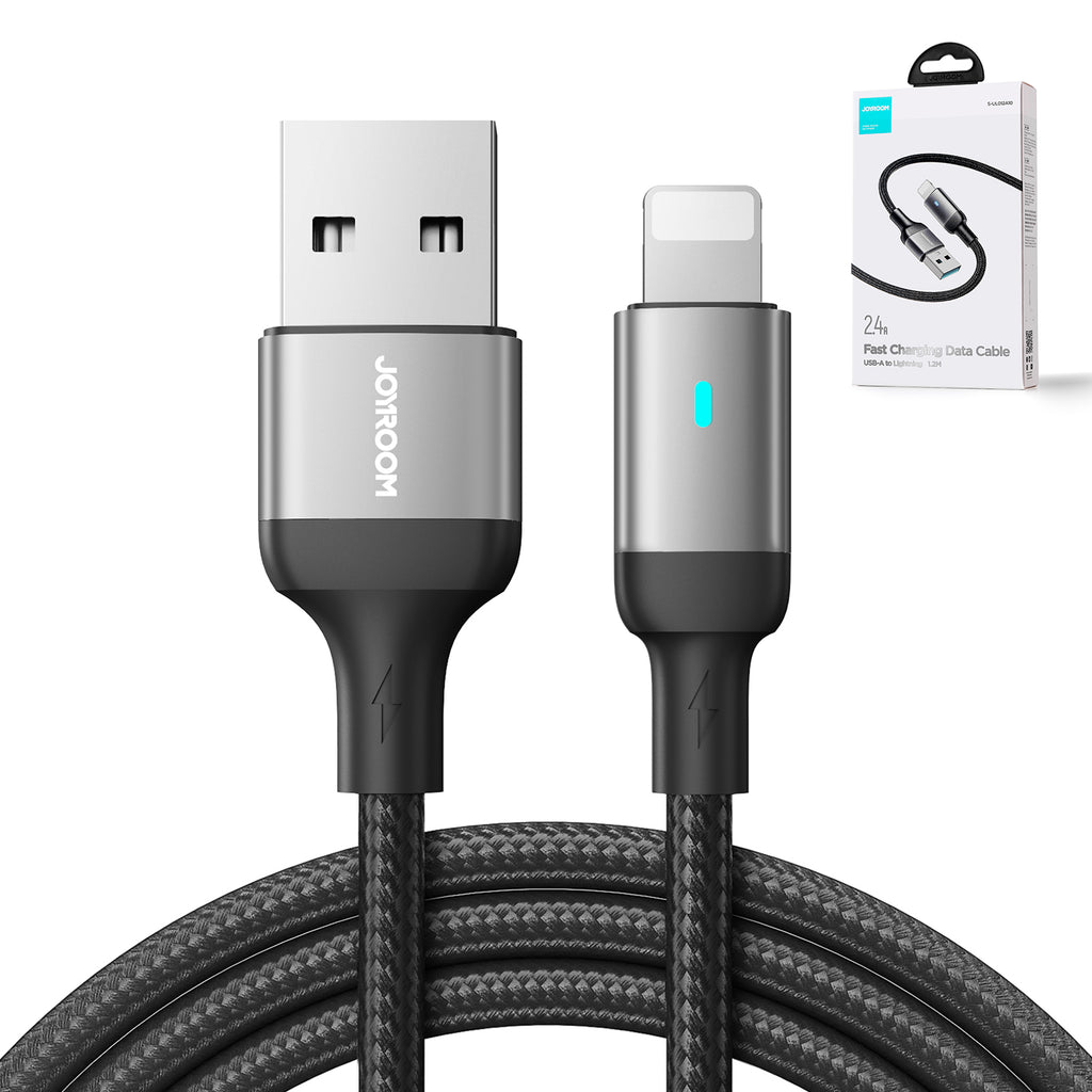 Joyroom Extraordinary Series A10 USB-A / Lightning 2.4A laidas 1.2 m - juodas