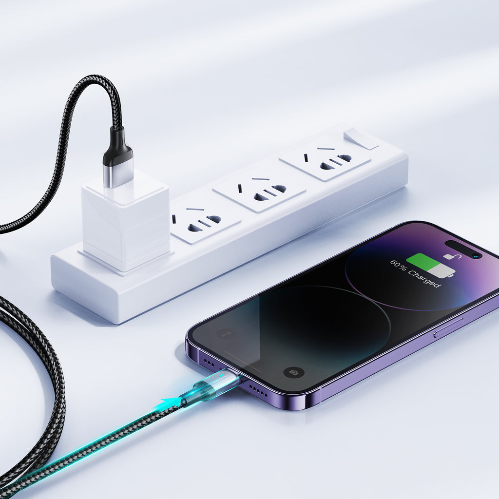 Joyroom Extraordinary Series A10 USB-A / Lightning 2.4A laidas 1.2 m - juodas