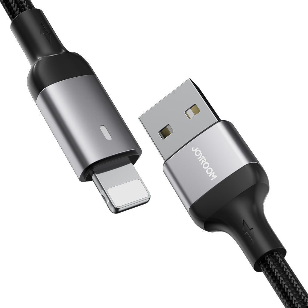Joyroom Extraordinary Series A10 USB-A / Lightning 2.4A laidas 1.2 m - juodas