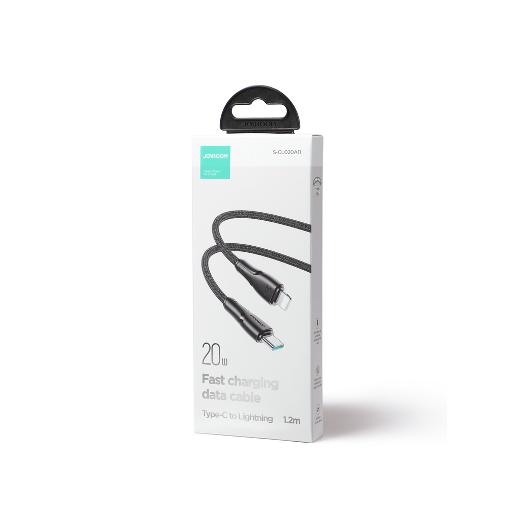 Joyroom Surpass Series A11 Lightning / USB-C 20W laidas 1.2 m - juodas