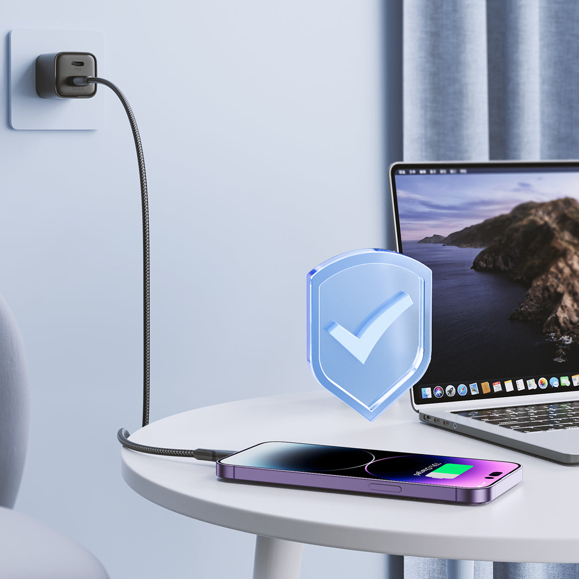 Joyroom Surpass Series A11 USB-A / Lightning 2.4A laidas 1.2 m - juodas