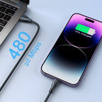 Joyroom Surpass Series A11 USB-A / Lightning 2.4A laidas 1.2 m - juodas