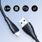 Joyroom Surpass Series A11 USB-A / Lightning 2.4A laidas 1.2 m - juodas