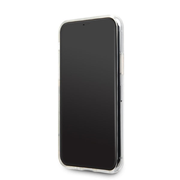 Guess dėklas iPhone 11 Pro – skaidrus, gėlių motyvas -- iPhone 11 Pro