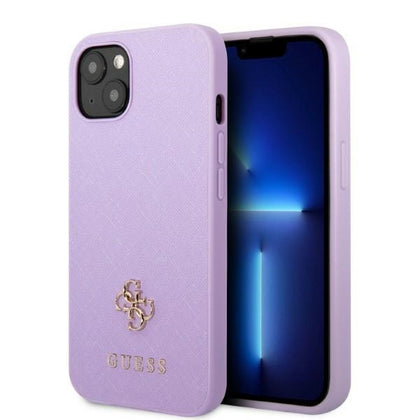 Guess Saffiano dėklas iPhone 13 mini – violetinis -- iPhone 13 Mini