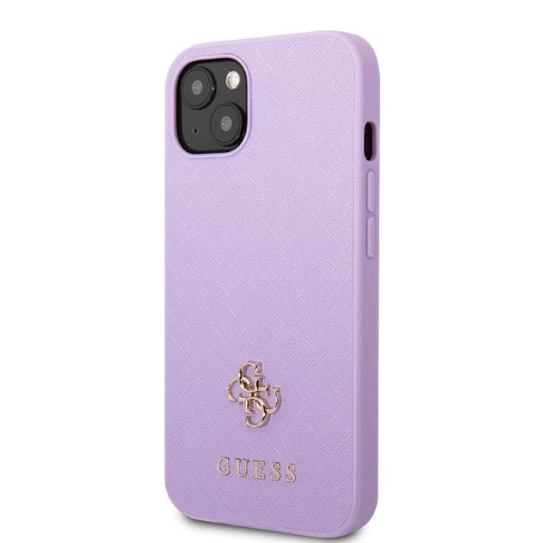 Guess Saffiano dėklas iPhone 13 mini – violetinis -- iPhone 13 Mini