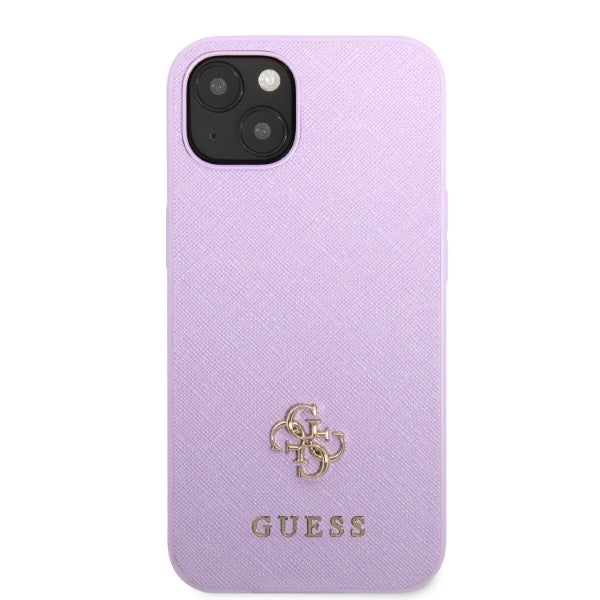 Guess Saffiano dėklas iPhone 13 mini – violetinis -- iPhone 13 Mini