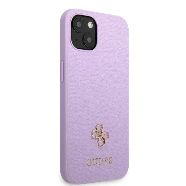 Guess Saffiano dėklas iPhone 13 mini – violetinis -- iPhone 13 Mini