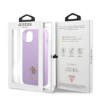 Guess Saffiano dėklas iPhone 13 mini – violetinis -- iPhone 13 Mini