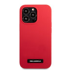 Karl Lagerfeld silikoninis dėklas iPhone 13 Pro/13 – raudonas