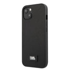 Deklas Karl Lagerfeld KLHCP13MSFMP2K iPhone 13 6.1" hardcase juodas/juodas Saffiano Plaque -- iPhone 13