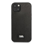 Deklas Karl Lagerfeld KLHCP13MSFMP2K iPhone 13 6.1" hardcase juodas/juodas Saffiano Plaque -- iPhone 13